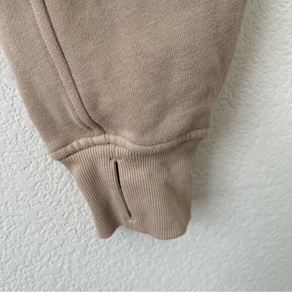 Lululemon Scuba Oversized 1/2 Half Zip Hoodie hooded sweatshirt Trench Tan - Picture 10 of 10